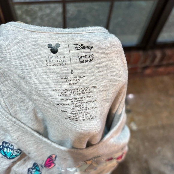 Jumping Beans X Disney girls Cinderella butterflies tulle dress blue 8 - Picture 4 of 4